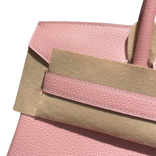 Birkin 25  Retourne 3Q Rose Sakura Togo Silver Hardware