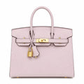 Birkin Style 25/30 Sellier in Rose Sakura Epsom Leather (Gold Hardware)