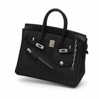 Birkin 25 Rock Sellier in Noir Swift Leather (Palladium Hardware)