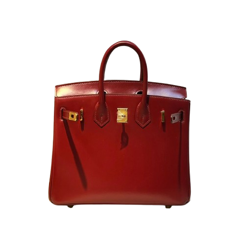 Birkin 25 Sellier in Rouge H Boxcalf Leather (Gold Hardware)