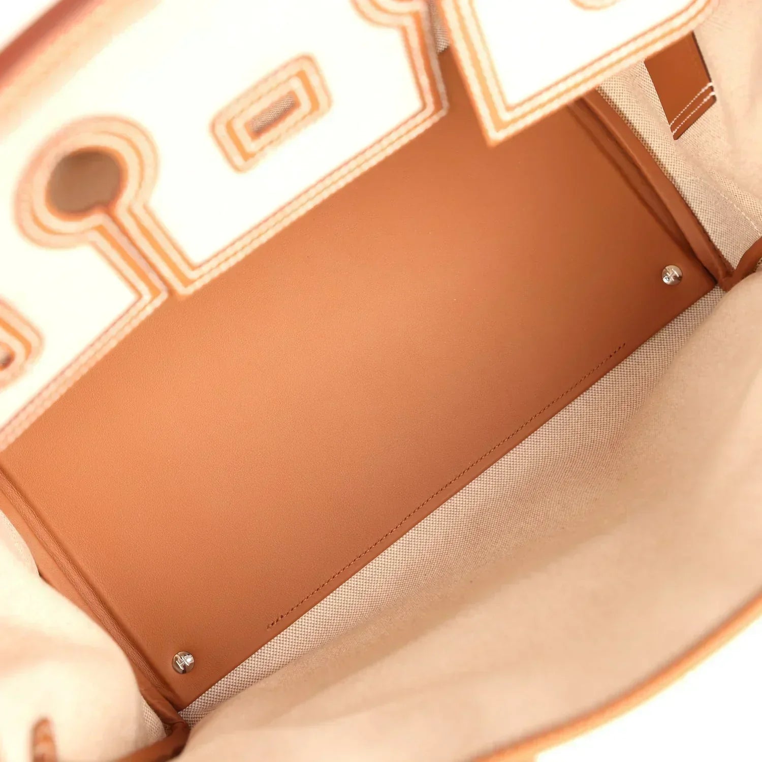Birkin Cargo 35 Gold Swift and Gold-Ecru Toile H Canvas Palladium Hardware