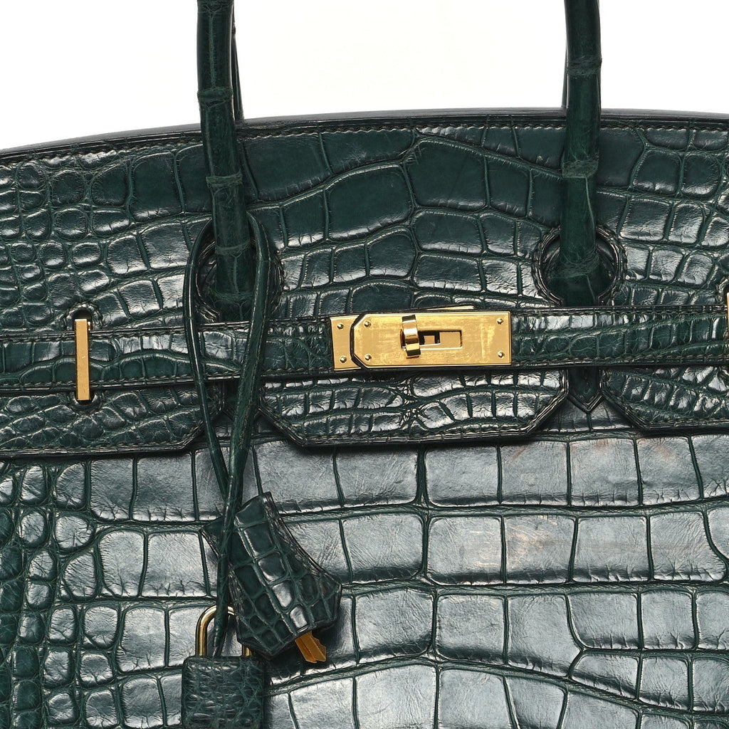 Birkin Vert Titien Matte Alligator Gold Hardware