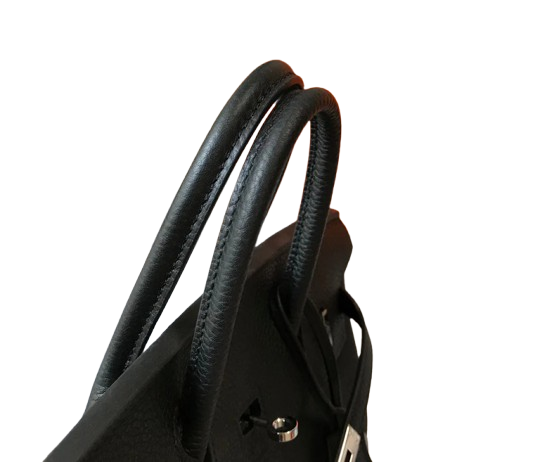 Birkin Retourne in Noir Togo Leather with Contrast Interior (Palladium Hardware)