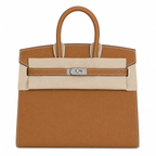 Birkin 25 Sellier 37 Gold Epsom Silver Hardware