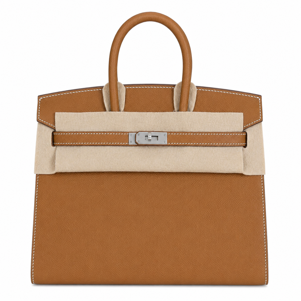 Birkin 25 Sellier 37 Gold Epsom Silver Hardware
