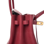 Birkin 25cm Rouge H Bordeaux Red Gold Hardware Bag Y Stamp