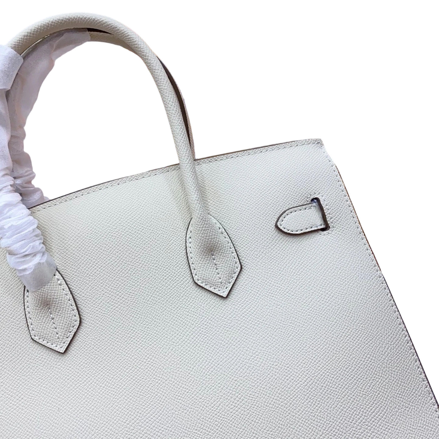 Birkin Style 25/30 Sellier in Craie Epsom Leather (Gold Hardware)