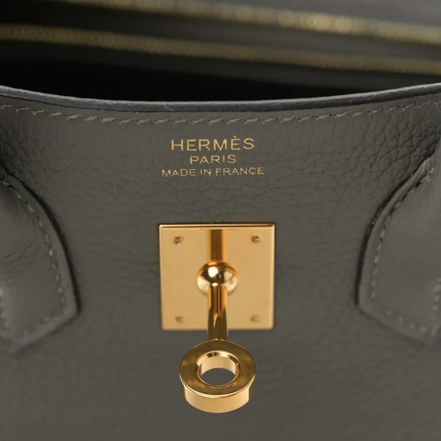 Birkin 25 Gris Meyer crafted from incredibly soft Togo calfskin leather