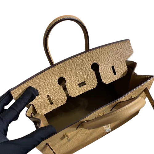 Birkin 25 Sellier 4B Biscuit Epsom Gold Hardware