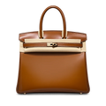 Birkin 30 Sellier in Gold Boxcalf Leather (Palladium Hardware)