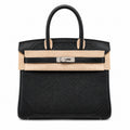 Birkin Ghillies 30 Total Black Leather Top-Handle Bag