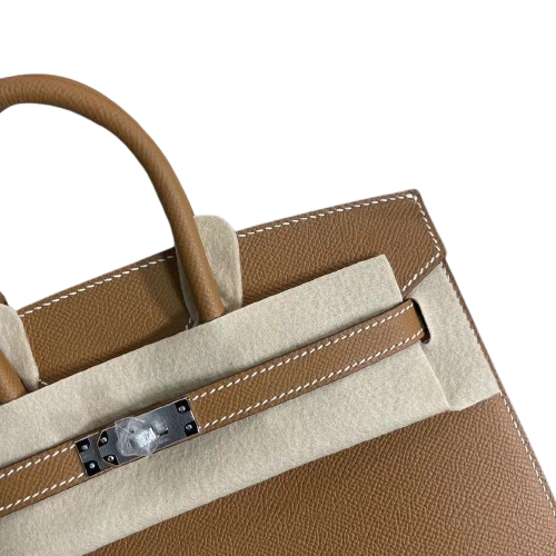 Birkin 25 Sellier 37 Gold Epsom Silver Hardware