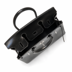 Birkin 30 Sellier in Noir Boxcalf Leather (Palladium Hardware)