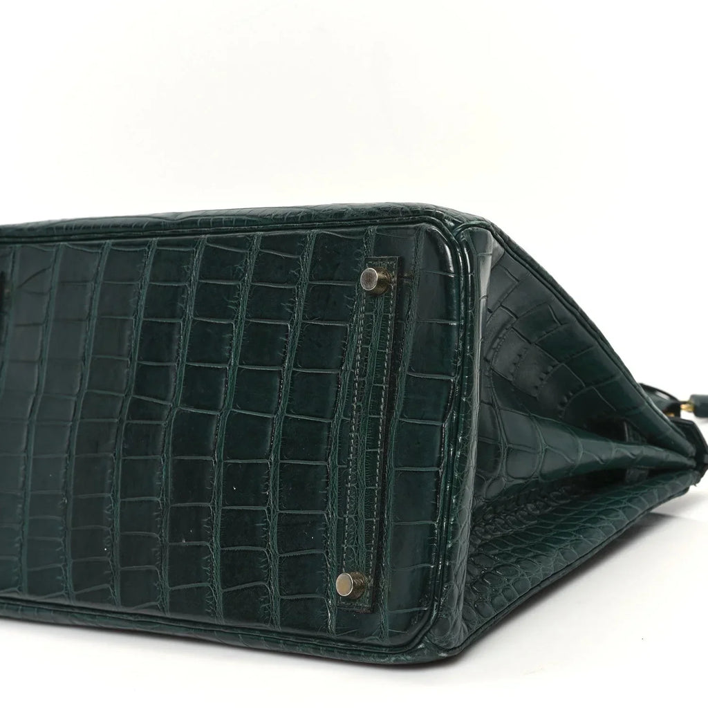 Birkin Vert Titien Matte Alligator Gold Hardware