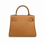 Kelly Sellier 20cm & 25cm & 28cm Gold Togo Leather Gold Hardware Women Handbag