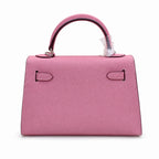Mini Kelly II Sellier 19cm & 22cm Rose Confetti Epsom Leather Palladium Hardware Women Mini Handbag