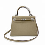 Kelly Sellier 25cm & 28cm Trench Epsom Leather Palladium Hardware Daily Designer Handbag