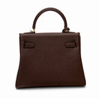 Kelly Sellier 20cm & 25cm & 28cm Havane Togo Leather Gold Hardware Women Handbag