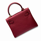 Kelly Sellier 20cm & 25cm & 28cm Rouge H Togo Leather Gold Hardware Women Handbag