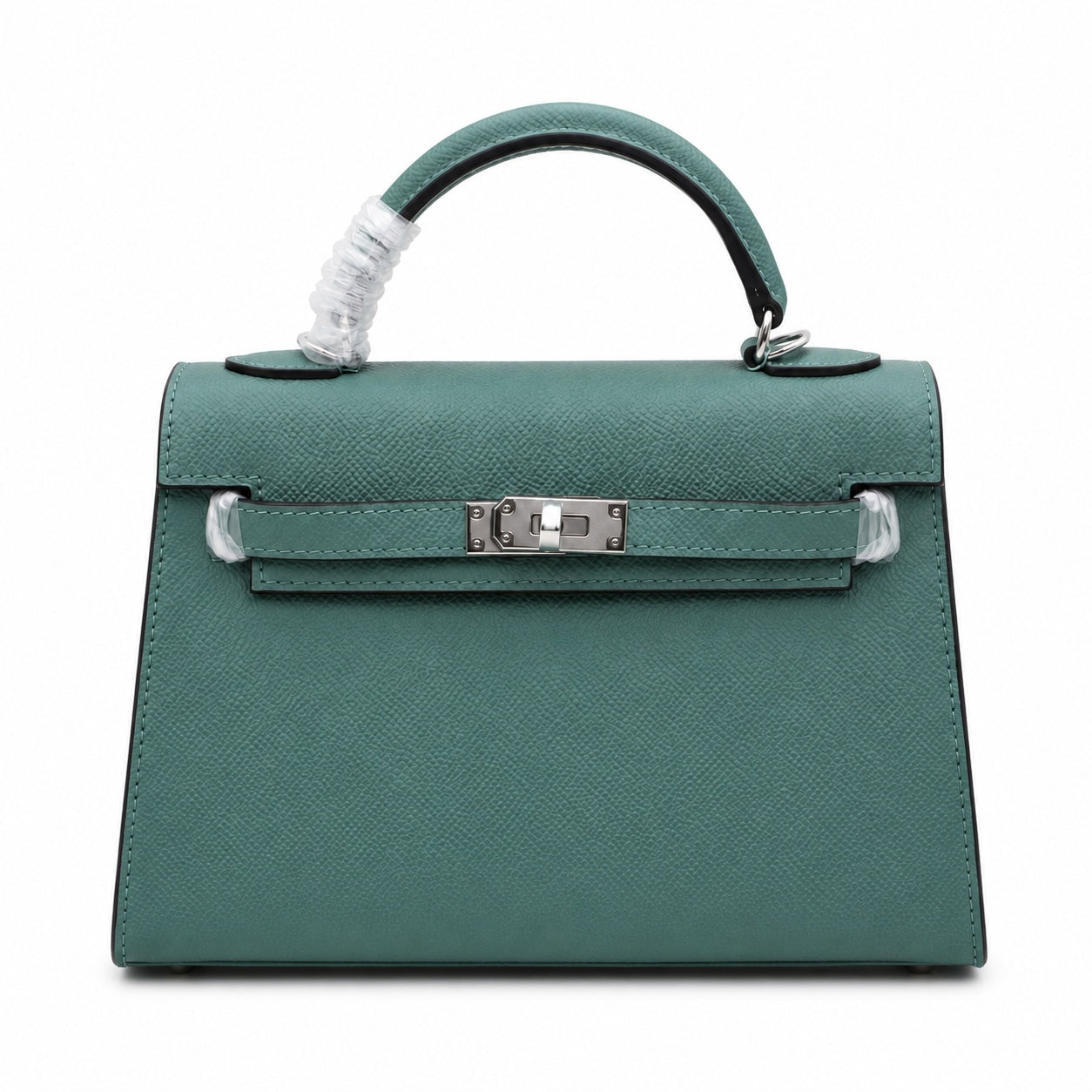 Mini Kelly II Sellier 19cm & 22cm Vert Cypress Epsom Leather Palladium Hardware Women Mini Handbag