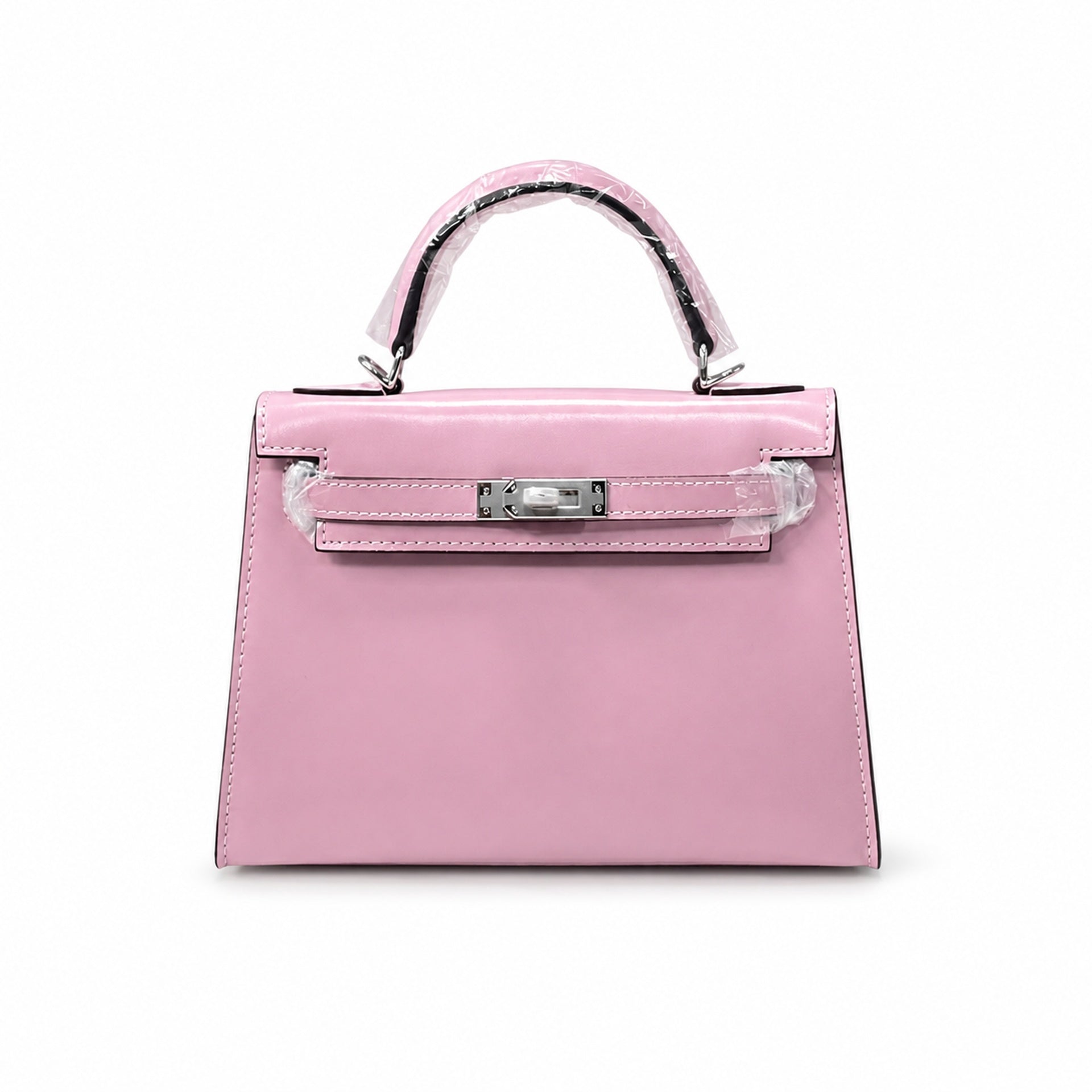 Kelly Sellier 19cm & 22cm & 25cm Rose Sakura Box Calf Leather Gold Hardware & Palladium Hardware Women Handbag