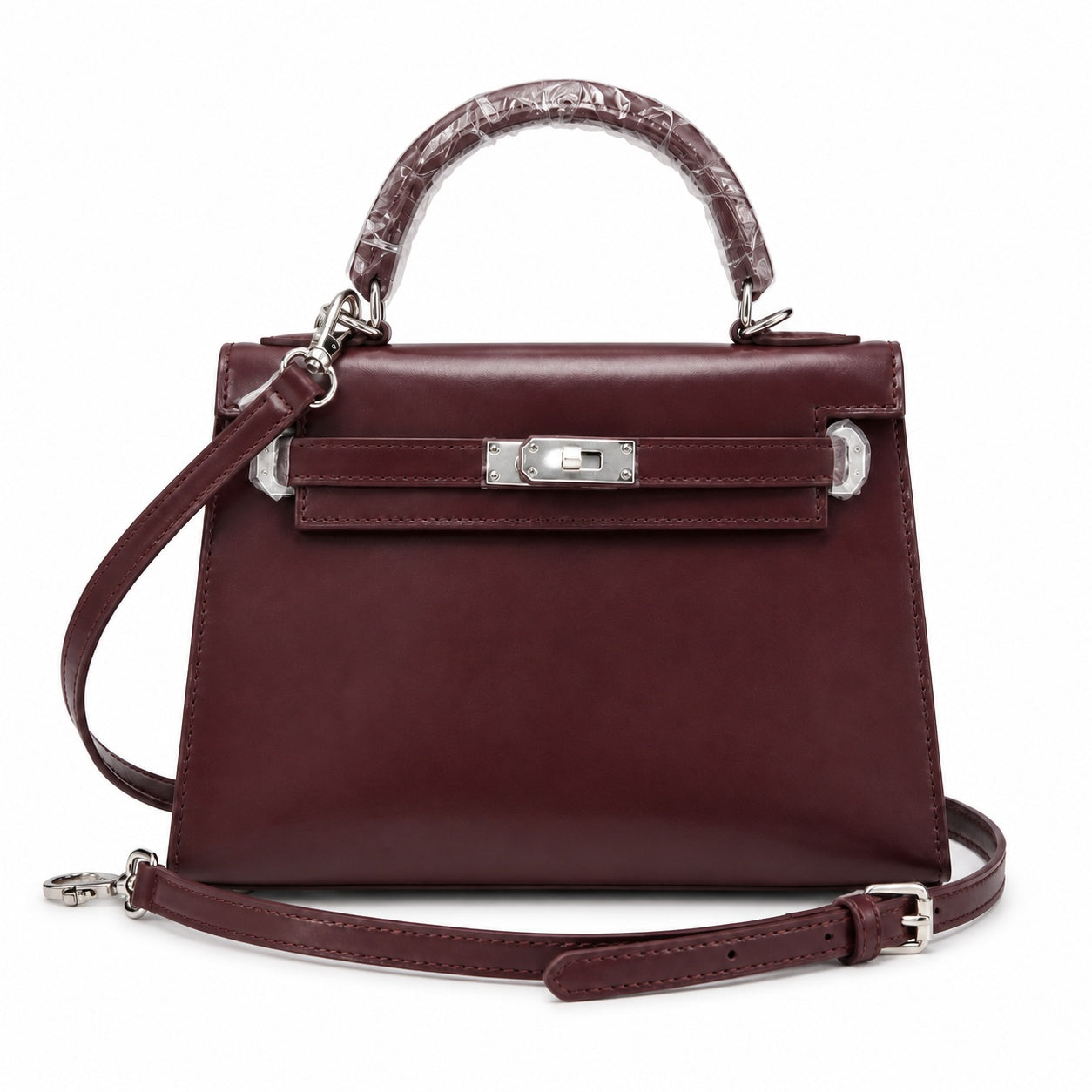 Kelly Sellier 19cm & 22cm & 25cm Rouge H Box Calf Leather Gold Hardware & Palladium Hardware Women Handbag