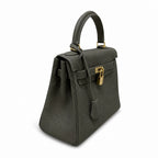 Kelly Sellier 20cm & 25cm & 28cm Gris Asphalte Togo Leather Gold Hardware Women Handbag