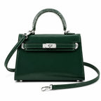Kelly Sellier 19cm & 22cm & 25cm Vert Fonce Box Calf Leather Gold Hardware & Palladium Hardware Women Handbag