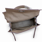 Mini Kelly II Sellier 19cm & 22cm Gris Asphalte Epsom Leather Palladium Hardware Women Mini Handbag