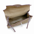 Mini Kelly II Sellier 19cm & 22cm Sauge Epsom Leather Palladium Hardware Women Mini Handbag