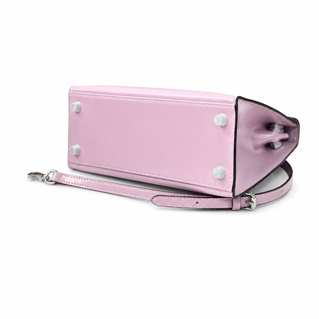 Kelly Sellier 19cm & 22cm & 25cm Rose Sakura Box Calf Leather Gold Hardware & Palladium Hardware Women Handbag