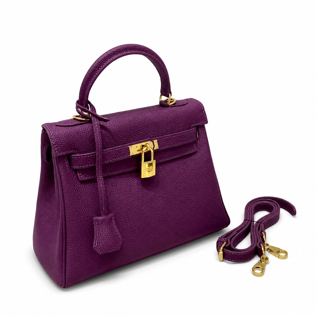 Kelly Sellier 20cm & 25cm & 28cm Anémone Togo Leather Gold Hardware Women Handbag