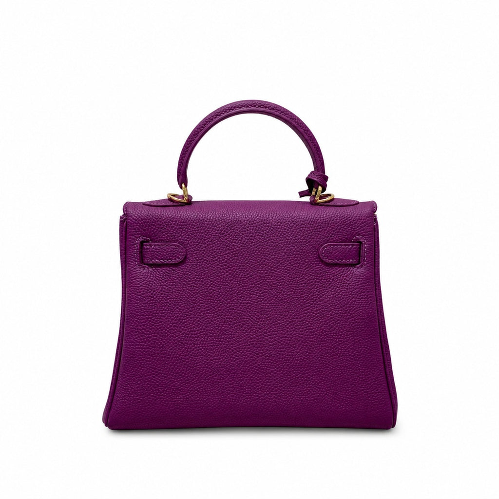 Kelly Sellier 20cm & 25cm & 28cm Anémone Togo Leather Gold Hardware Women Handbag