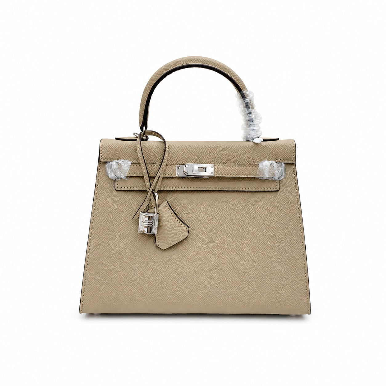 Kelly Sellier 25cm & 28cm Trench Epsom Leather Palladium Hardware Daily Designer Handbag