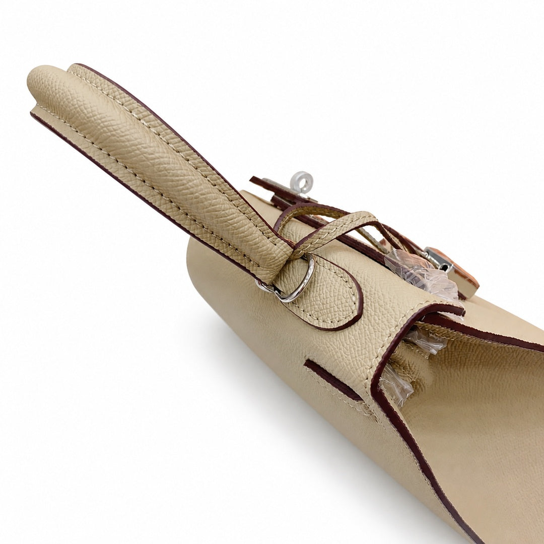 Kelly Sellier 25cm & 28cm Trench Epsom Leather Palladium Hardware Daily Designer Handbag