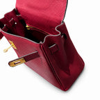 Kelly Sellier 20cm & 25cm & 28cm Rouge H Togo Leather Gold Hardware Women Handbag
