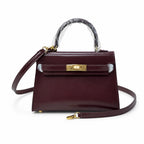 Kelly Sellier 19cm & 22cm & 25cm Rouge H Box Calf Leather Gold Hardware & Palladium Hardware Women Handbag