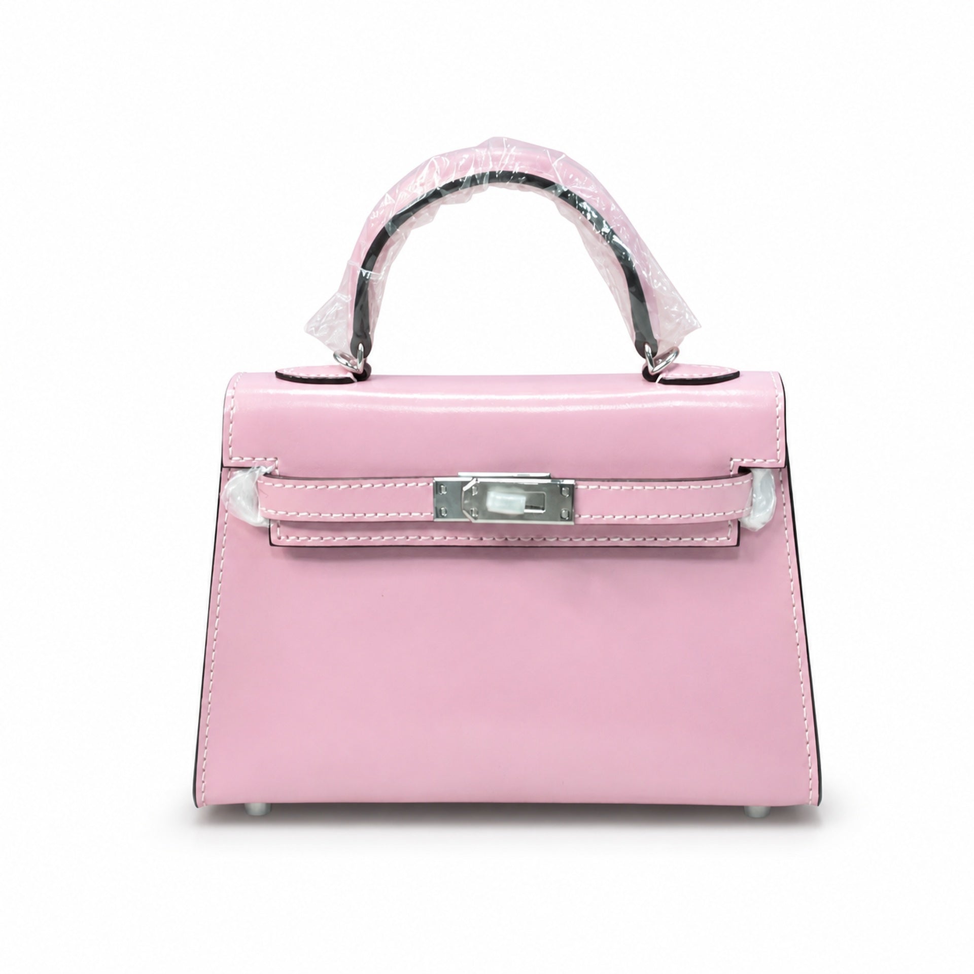 Kelly Sellier 19cm & 22cm & 25cm Rose Sakura Box Calf Leather Gold Hardware & Palladium Hardware Women Handbag