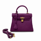 Kelly Sellier 20cm & 25cm & 28cm Anémone Togo Leather Gold Hardware Women Handbag