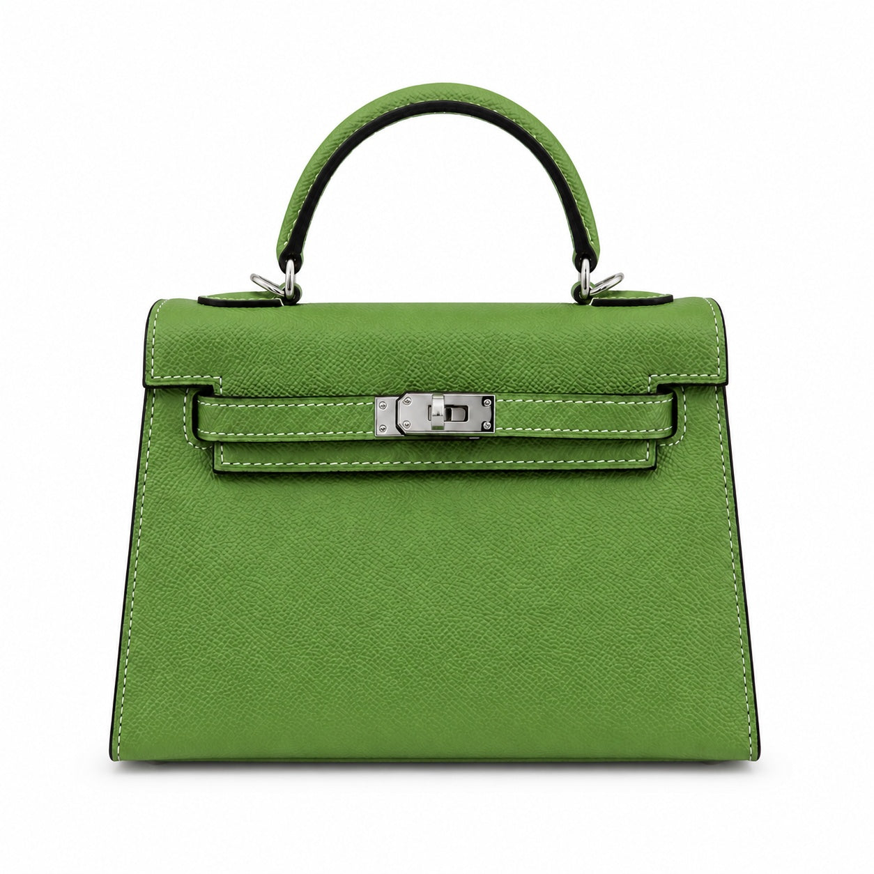 Mini Kelly II Sellier 19cm & 22cm Vert Pistache Epsom Leather Palladium Hardware Women Mini Handbag