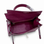 Kelly Sellier 25cm & 28cm Violine Epsom Leather Palladium Hardware Commute Shoulder Handbag
