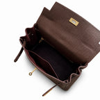 Kelly Sellier 20cm & 25cm & 28cm Havane Togo Leather Gold Hardware Women Handbag