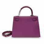 Kelly Sellier 25cm & 28cm Violine Epsom Leather Palladium Hardware Commute Shoulder Handbag