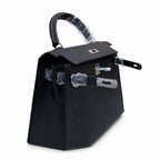 Kelly Sellier 25cm & 28cm Noir Epsom Leather Palladium Hardware Women Luxury Handbag