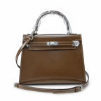 Kelly Sellier 19cm & 22cm & 25cm Ebene Box Calf Leather Gold Hardware & Palladium Hardware Women Handbag