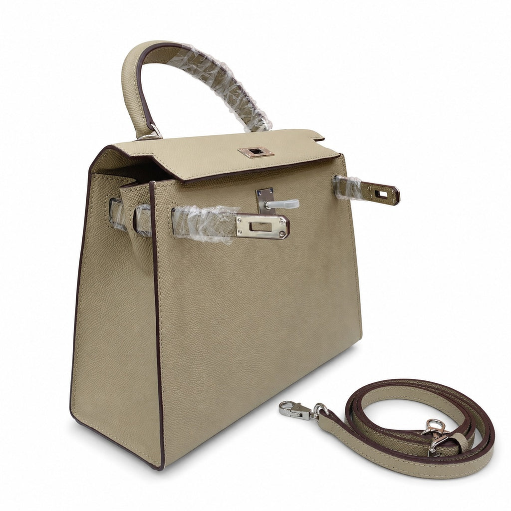 Kelly Sellier 25cm & 28cm Trench Epsom Leather Palladium Hardware Daily Designer Handbag