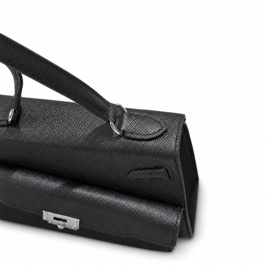 Latest new style 🆕 kelly latest style FW 2022 double-sided kelly epsom leather double-sided irregular design bold change new look more handsome and stylish black silver buckle