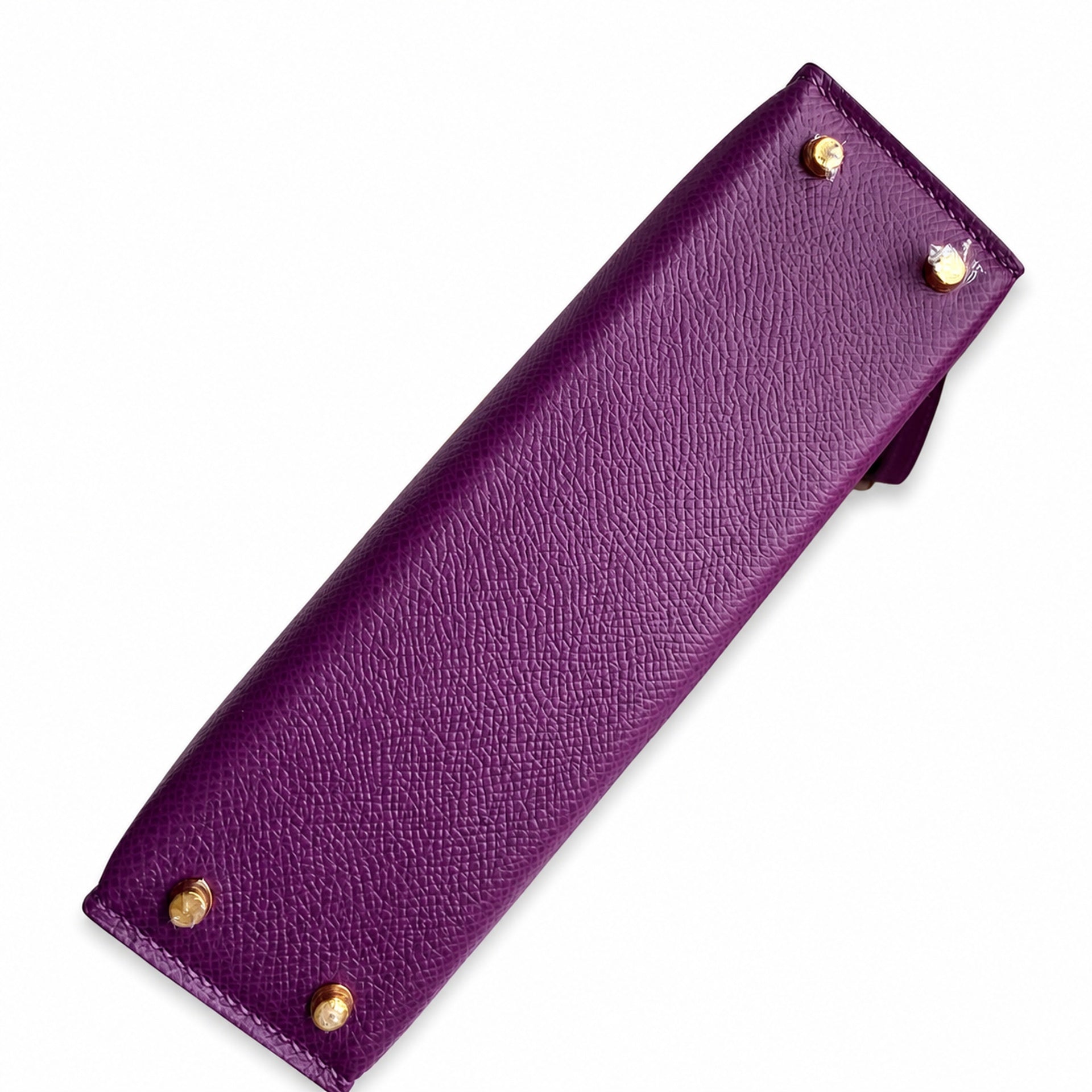 Fully hand-sewn👉Second generation Mini Kelly 19cm imported Epsom leather sea anemone purple gold buckle