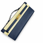 Kelly Cut 31 Clutch Epsom Leather Picture Dark Blue