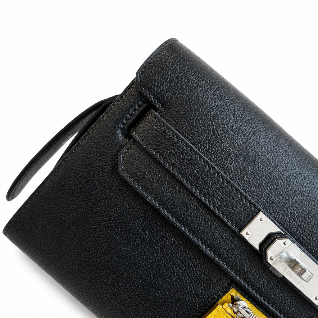 Kelly Depeches 25 clutch, Evercolor leather (with additional shoulder strap), can be worn cross-body, can be carried by hand or on the wrist, daily needs, seamless switch between business/leisure - ce